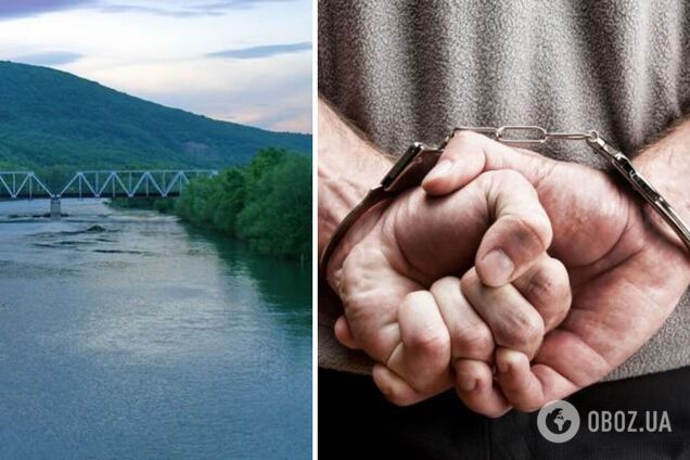 На Закарпатті затримали чоловіків, які переправляли ухильників за кордон через річку. Відео