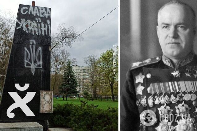 Сработали быстро: в Харькове демонтировали памятник маршалу Жукову. Фото и видео