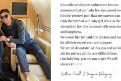 Кріштіану Роналду повідомив про смерть новонародженого сина