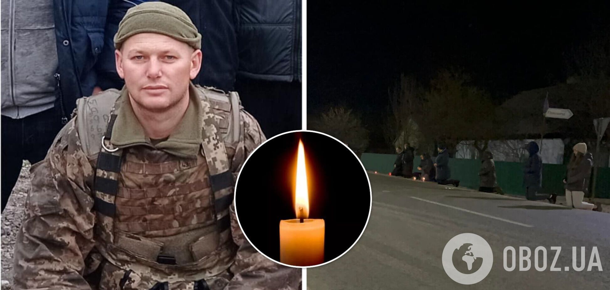 На Івано-Франківщині жителі вночі навколішки зустріли загиблого Героя-розвідника. Фото і відео