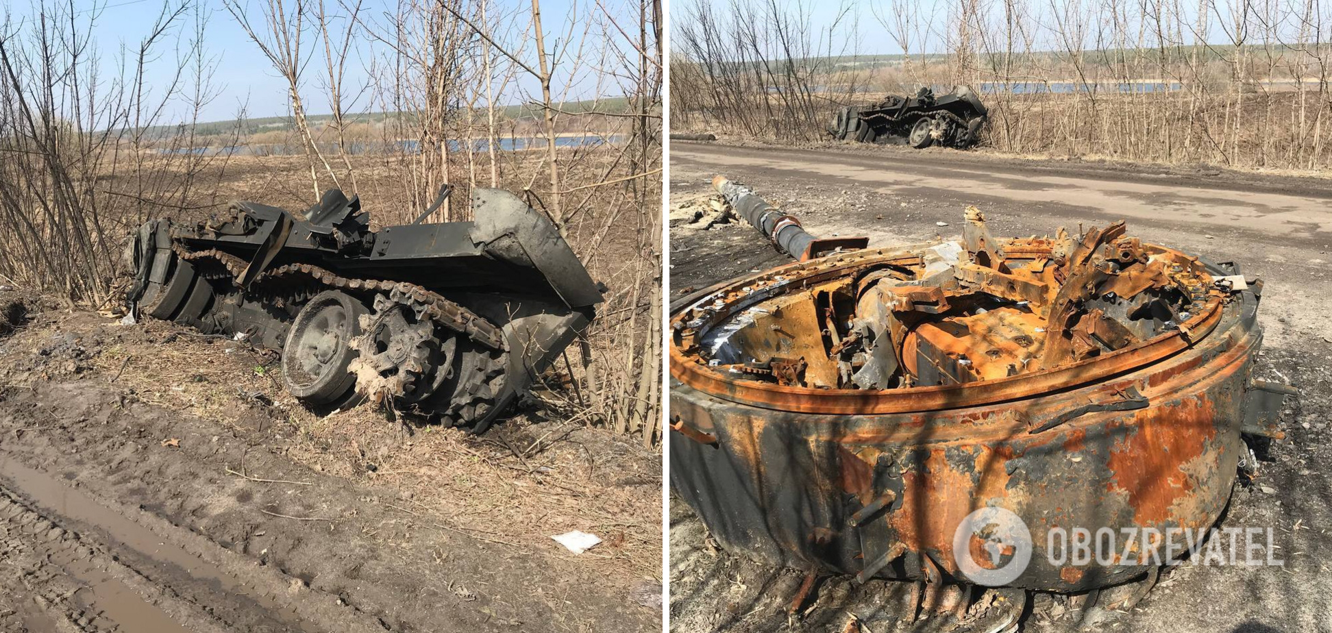 На Сумщине 'гордость' российской армии танк Т-72 Б3 от точного удара ВСУ разорвало на части. Фото