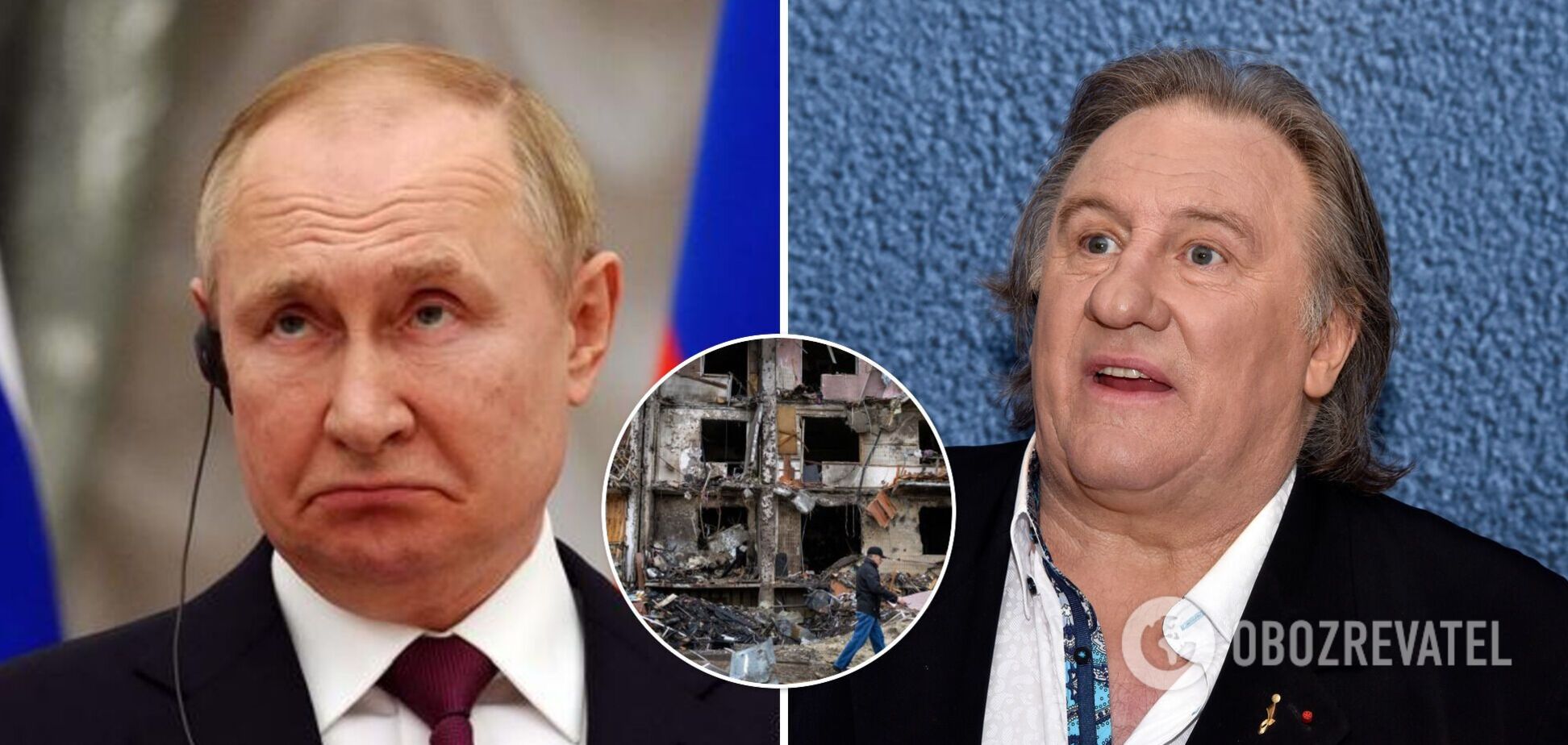 В Кремле отреагировали на резкое заявление Жерара Депардье о Путине и войне в Украине