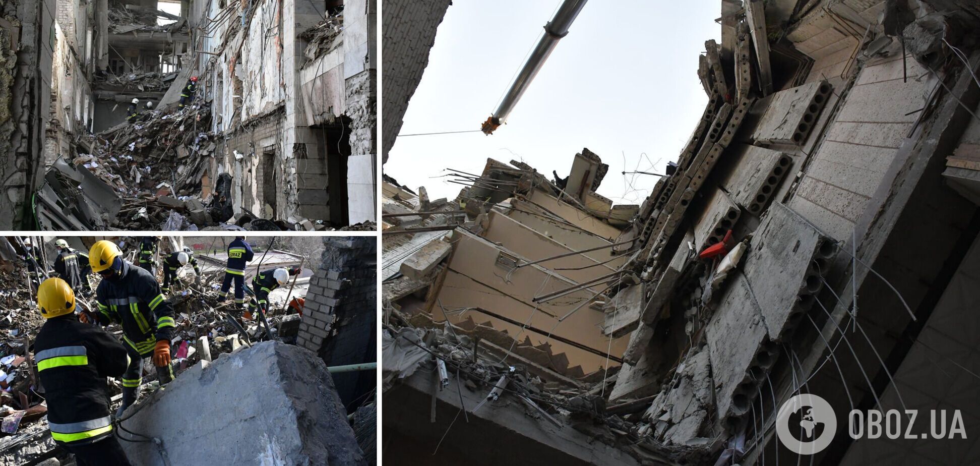 Количество жертв удара оккупантов по Николаевской ОГА снова возросло, спасатели продолжают разбор завалов. Фото