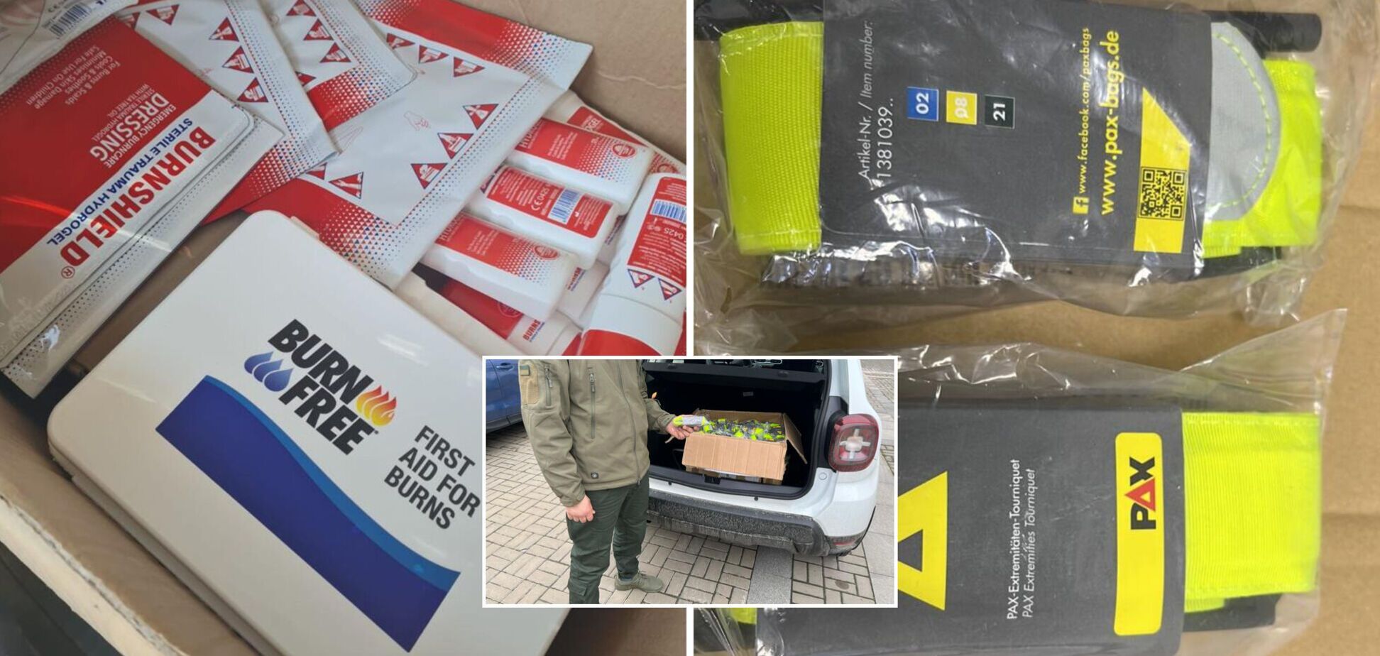 Благотворительный фонд Kiddo передал военным ВСУ и Нацгвардии средства тактической медицины из Швейцарии