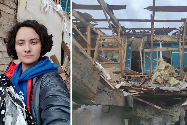 Украинская писательница показала последствия удара оккупантов по ее дому в Ирпене