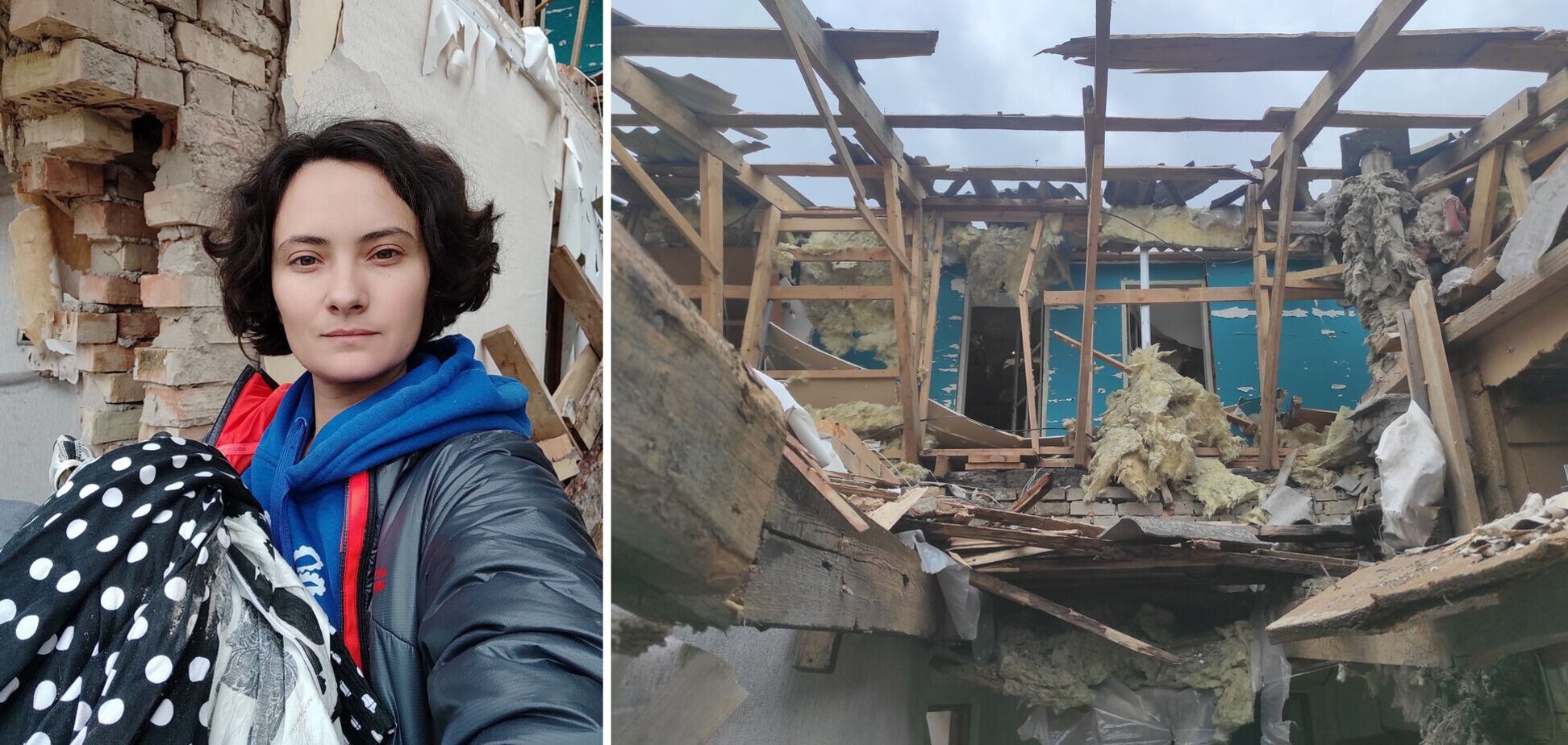 Украинская писательница показала последствия удара оккупантов по ее дому в Ирпене