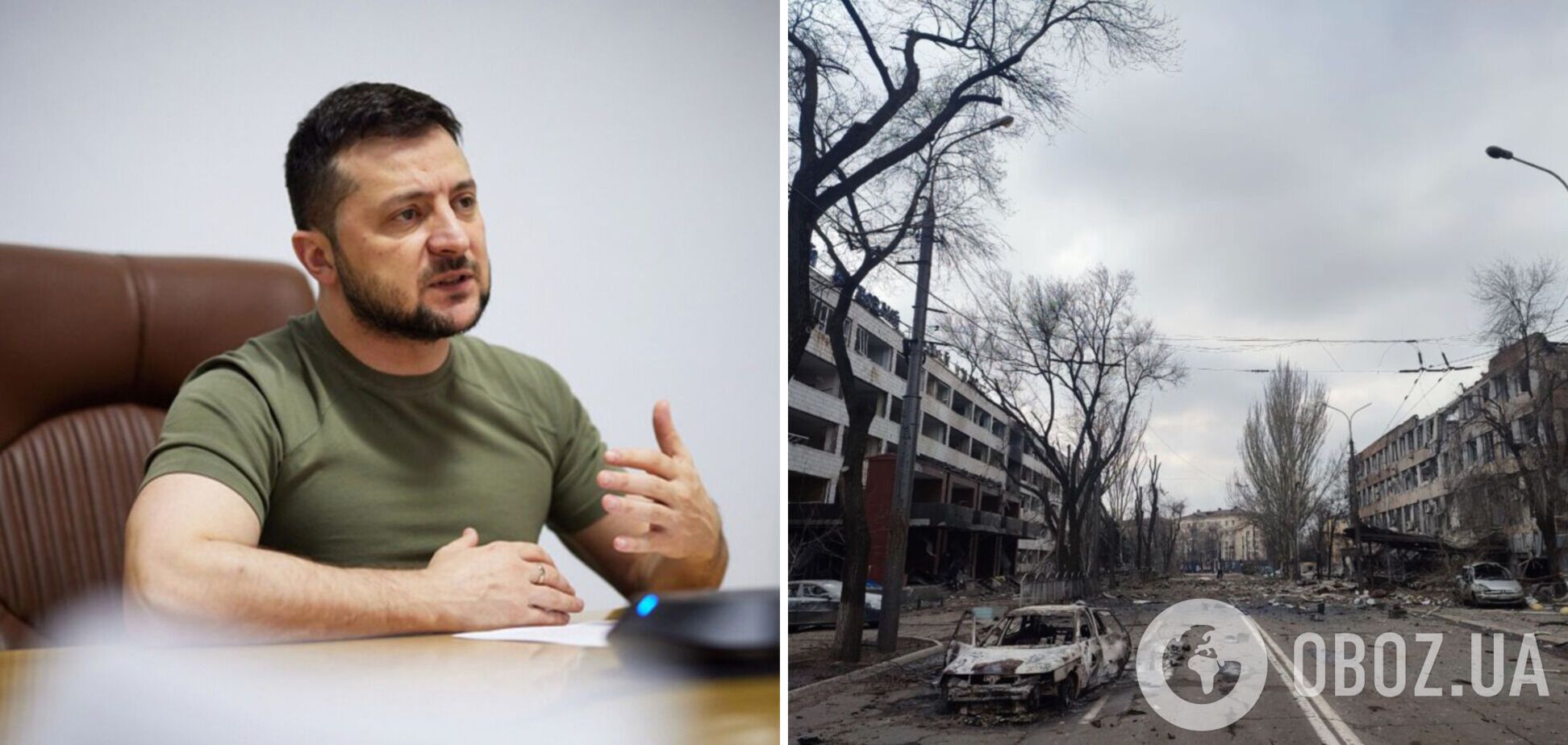 'Там зруйновано все, зникли тисячі людей': Зеленський розповів про катастрофу у Маріуполі