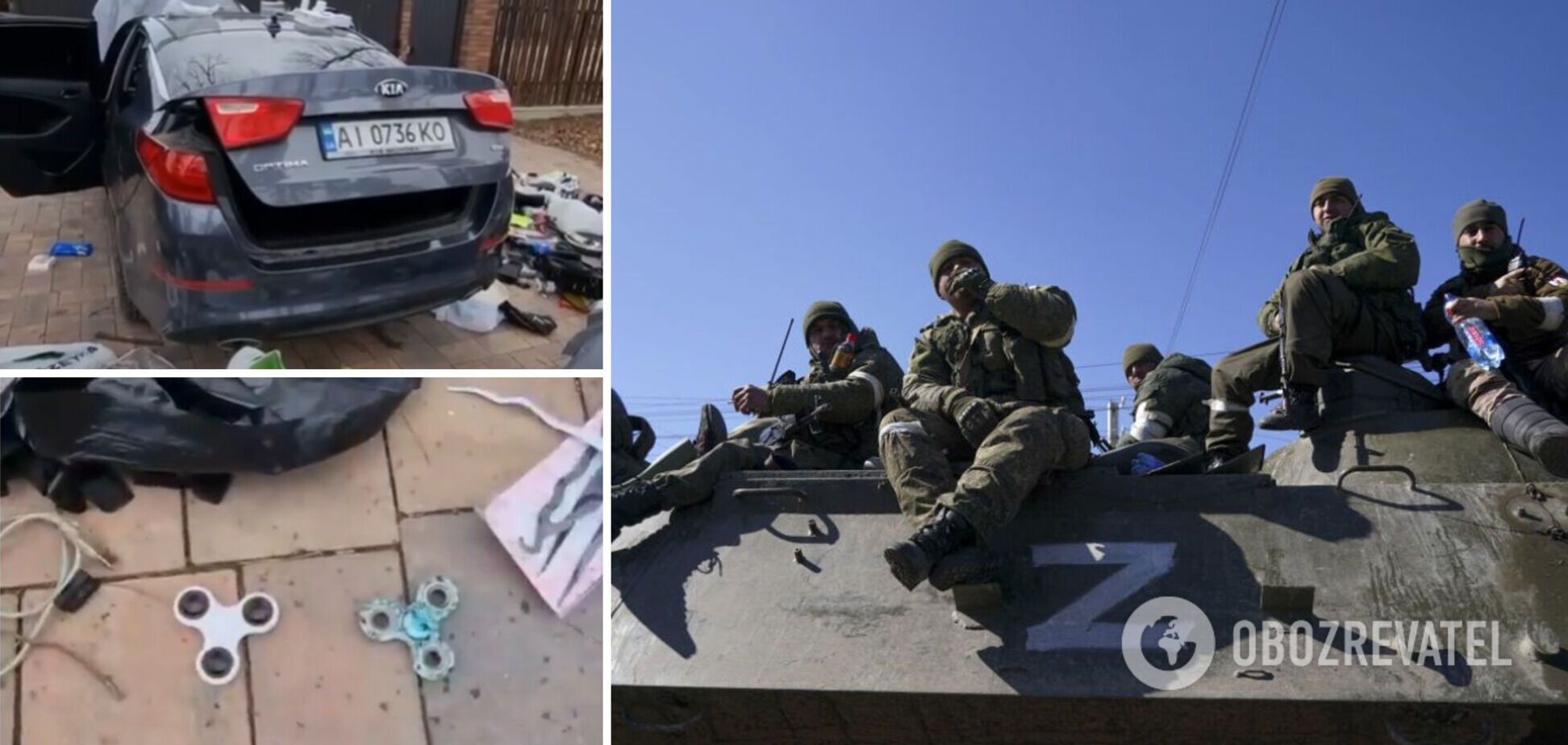 Вкрали спінери та туалетний папір: окупанти намагалися вивезти до Росії машину з награбованим. Відео