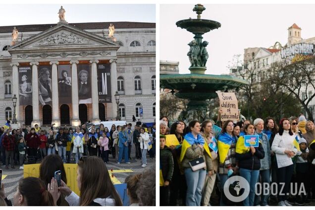 У Португалії провели масштабну акцію із закликом врятувати Маріуполь. Фото