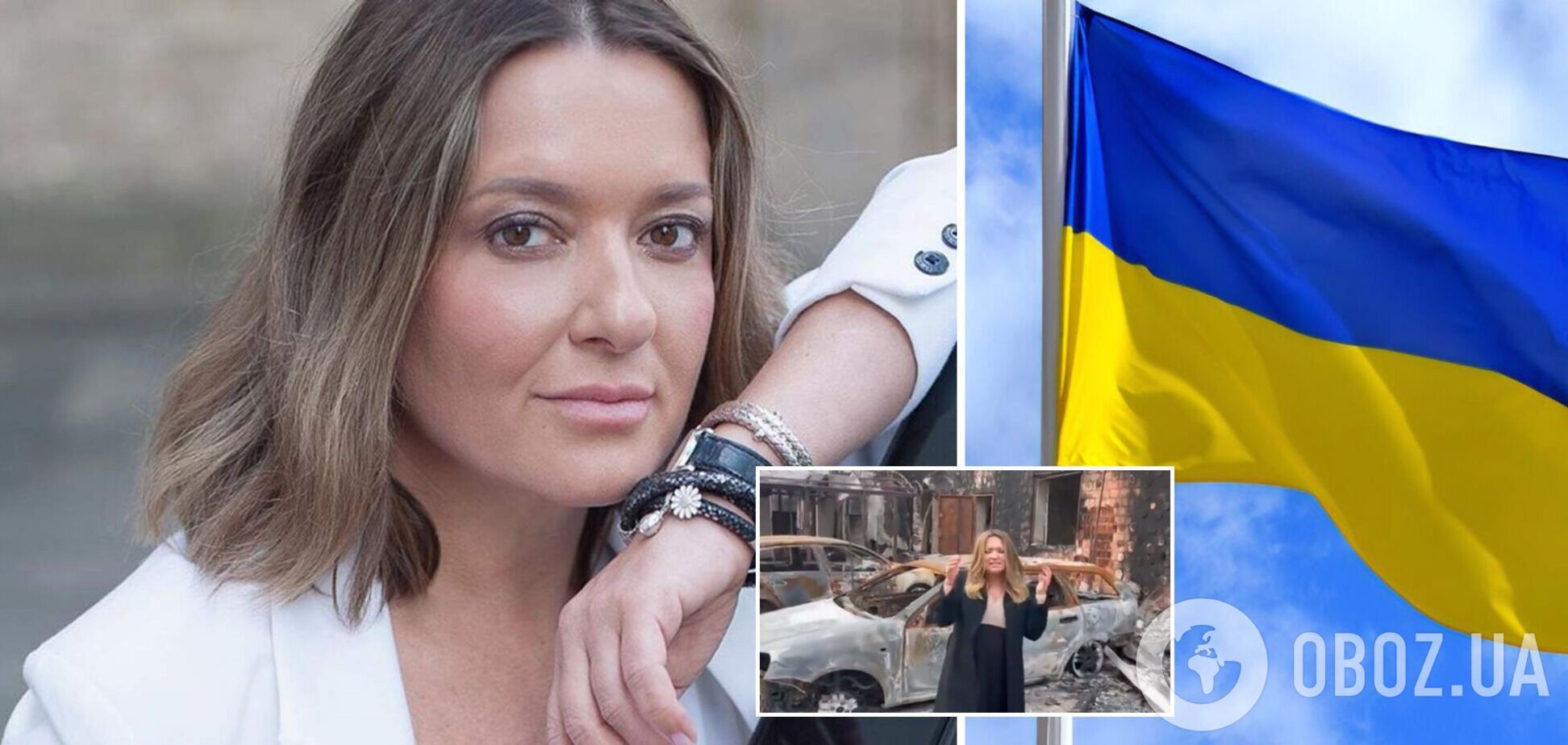 'Вільна та непокірна': Могилевська заспівала нову пісню-молитву на тлі зруйнованого міста на Київщині