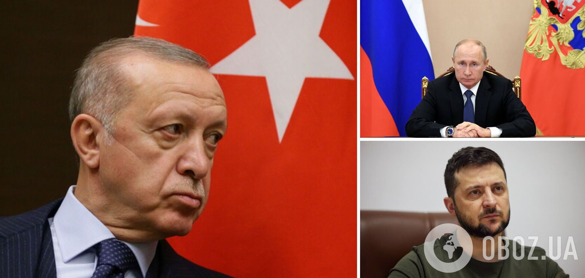 Эрдоган заявил, что хочет организовать встречу Путина и Зеленского в Турции в ближайшее время
