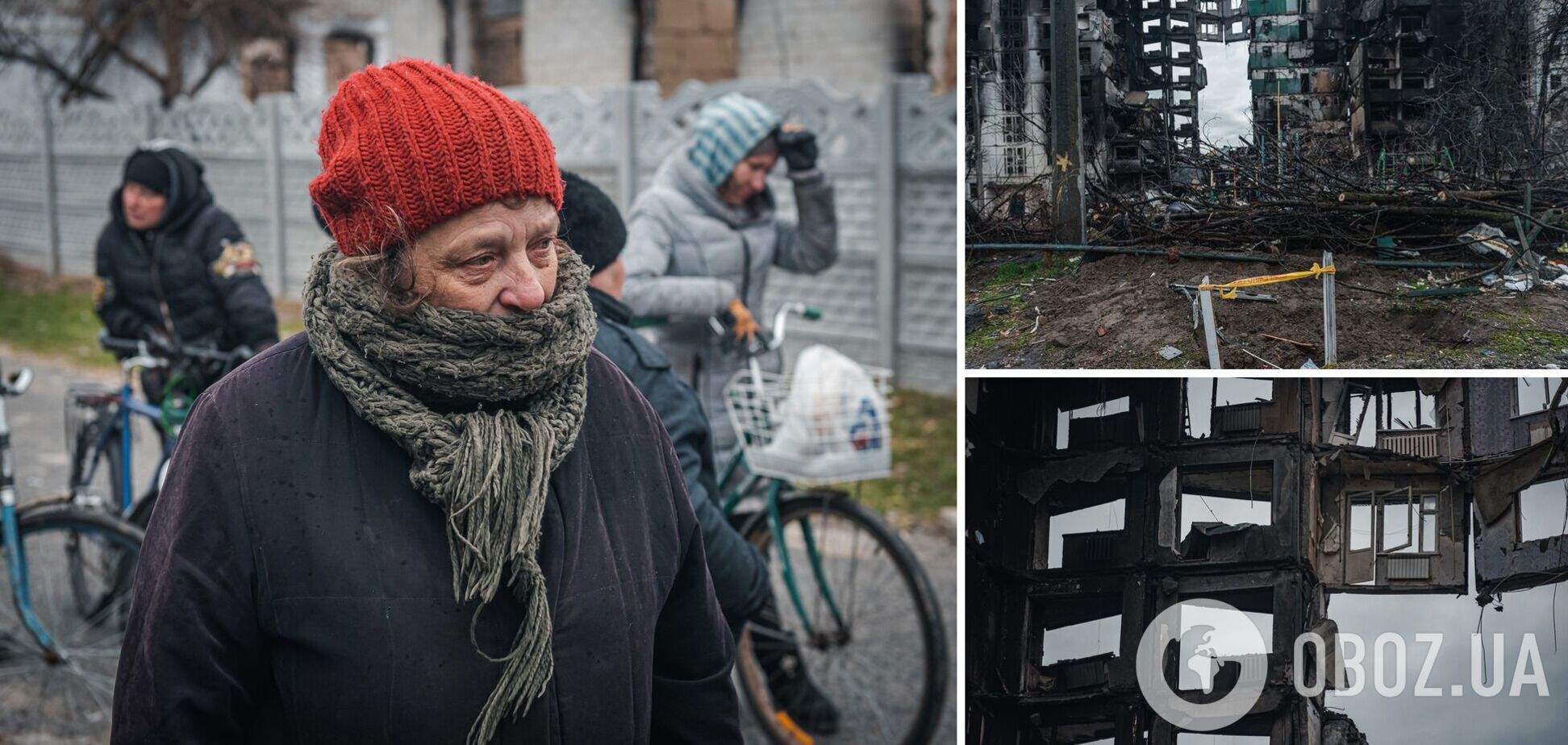 Побывал 'русский мир': в сети показали улицы Киевщины до и после оккупации