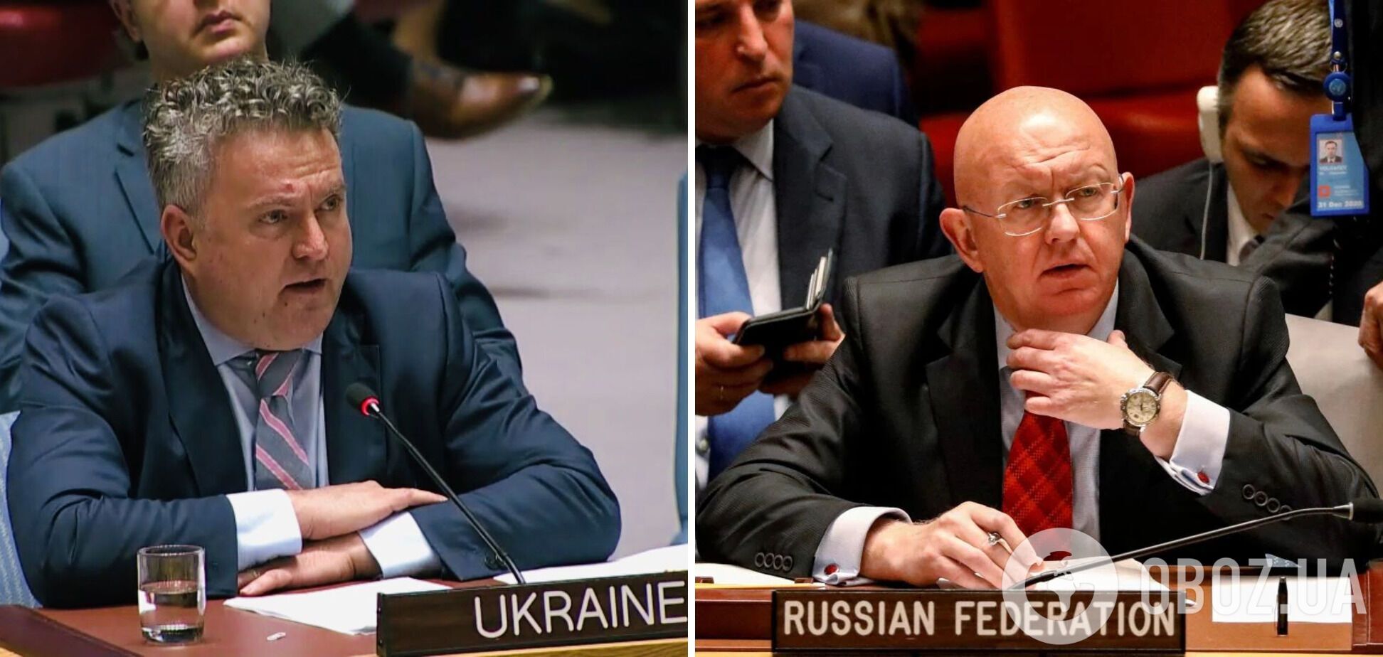 Сергей Кислица и Василий Небензя в ООН
