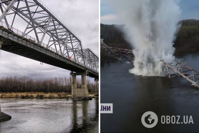 У Чернігові сапери знешкодили потужну авіабомбу, яку окупанти скинули в Десну. Відео вибуху
