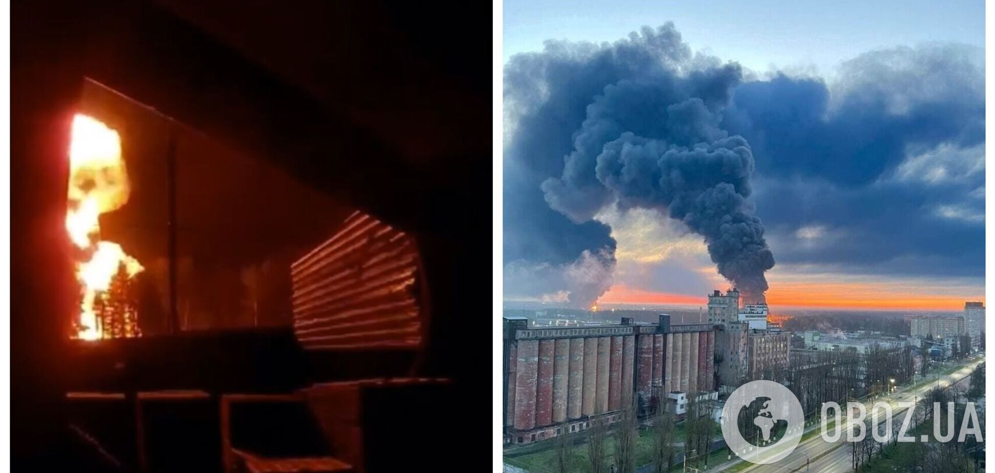 Момент вибуху на нафтобазі у Брянську потрапив на відео: спалахнула потужна пожежа