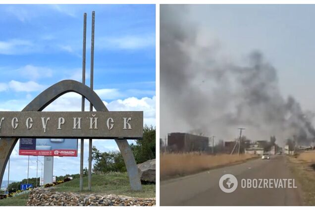 В Уссурійську спалахнула пожежа на авіабазі, валить дим: в InformNapalm показали відео