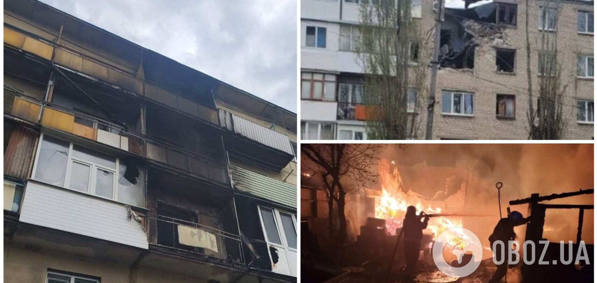Оккупанты устроили массированный обстрел Луганщины на Пасху, горели дома: людей спасали из-под завалов. Фото