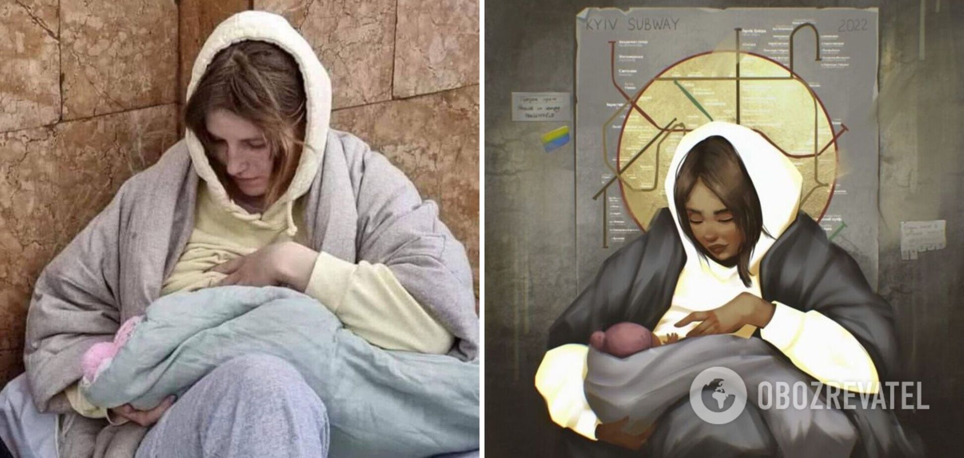 Мадонна из киевского метро. Как украинка с младенцем стала прототипом иконы в храме Неаполя