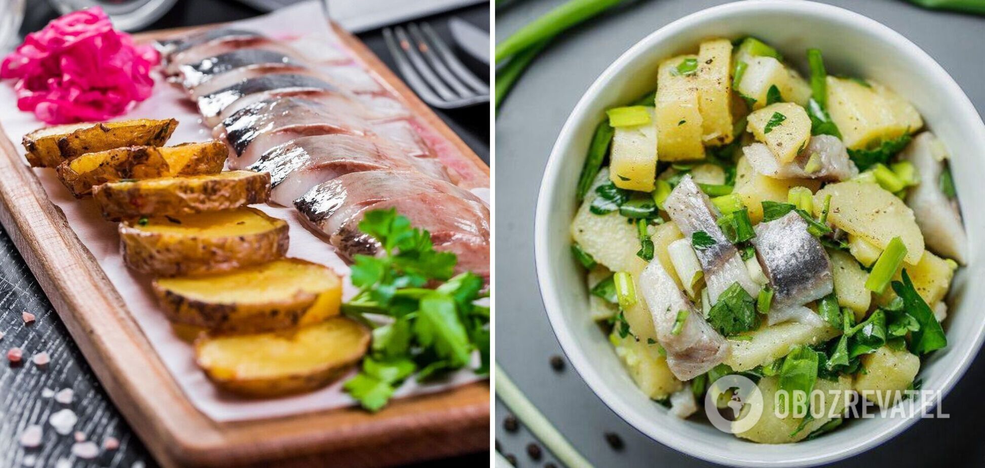 Картофель и сельдь в салате: как интересно подать популярное сочетание
