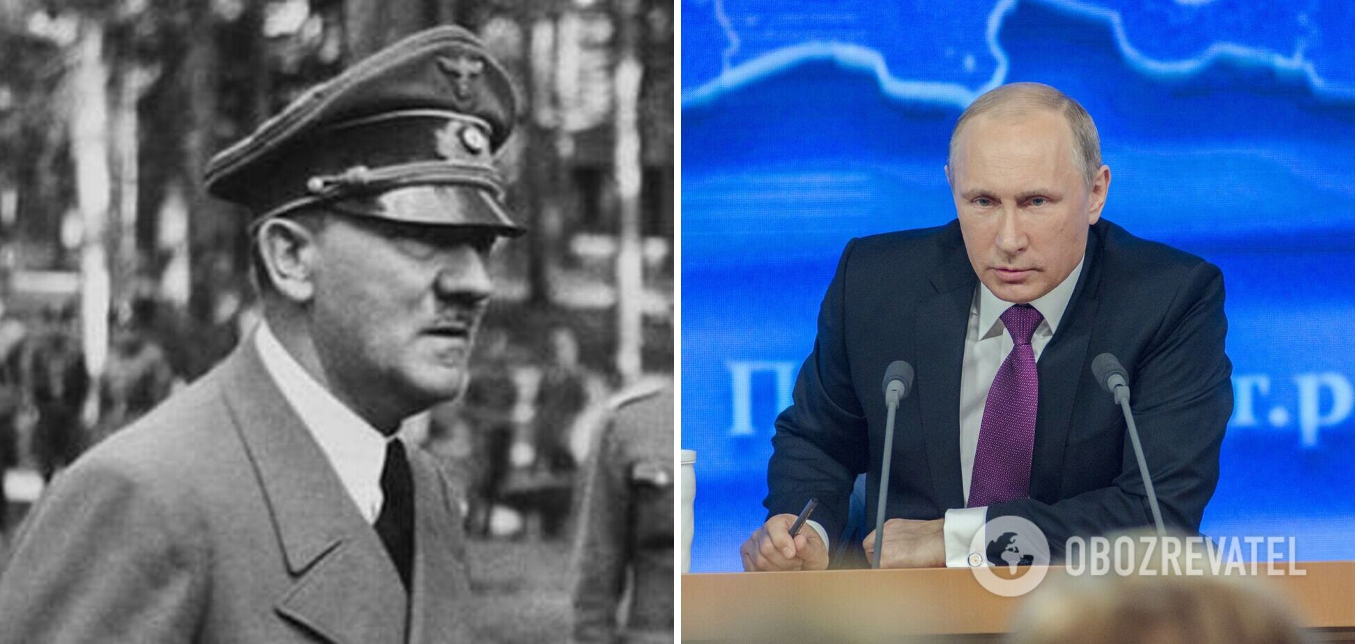 Путин повторяет эпизоды из биографии Гитлера в своей жизни