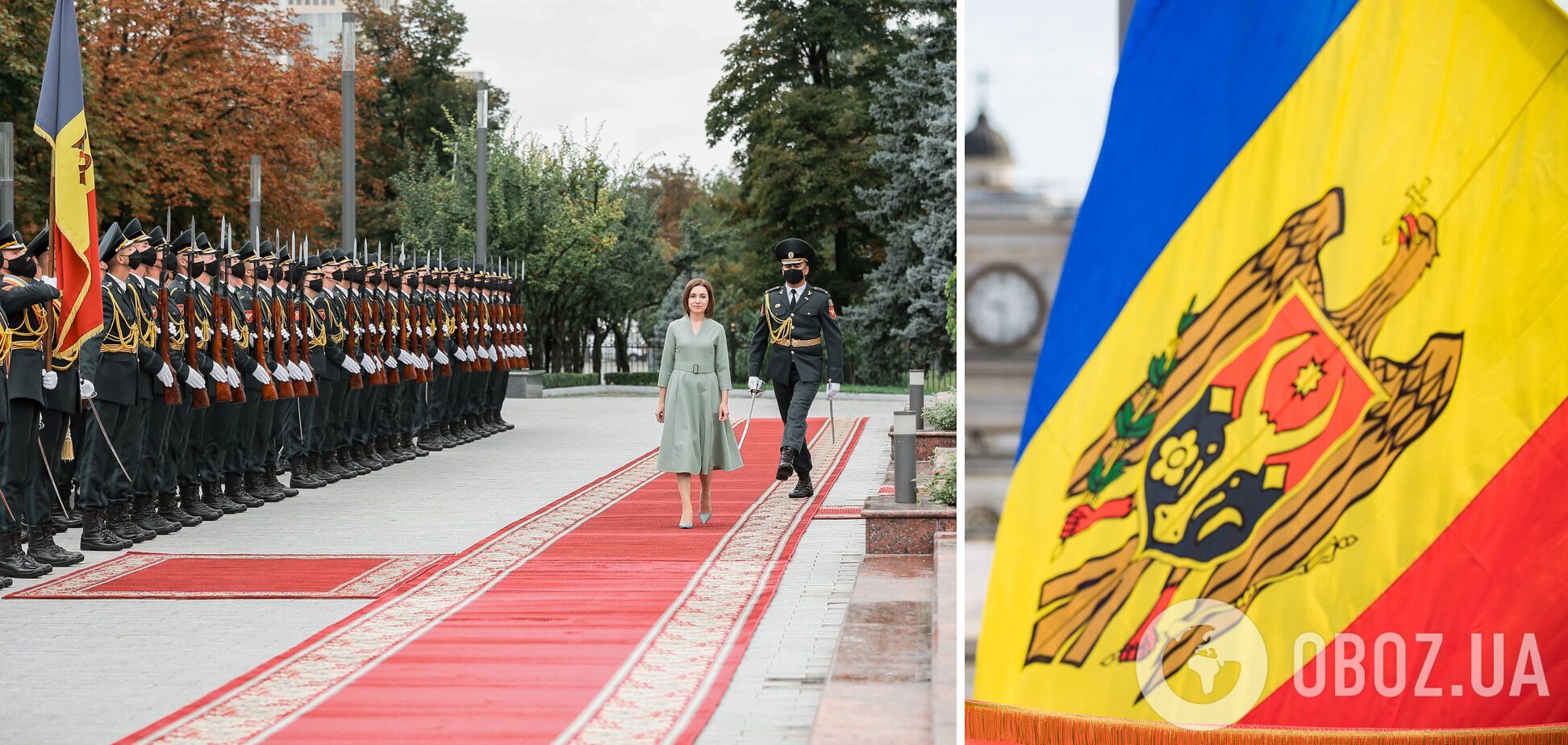 Президент Молдовы Майя Санду на праздновании 30-летия создания Национальной армии