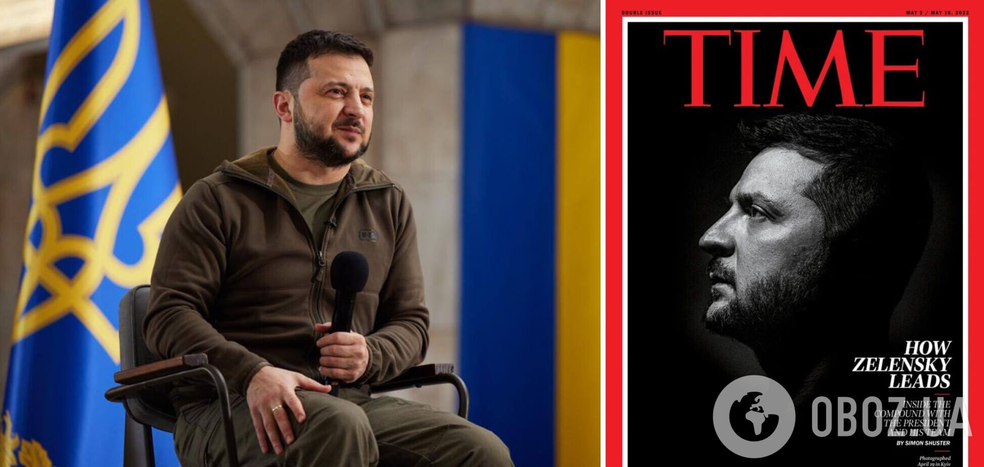 Зеленский появился на новой обложке Time: журналист провел в ОП целых две недели