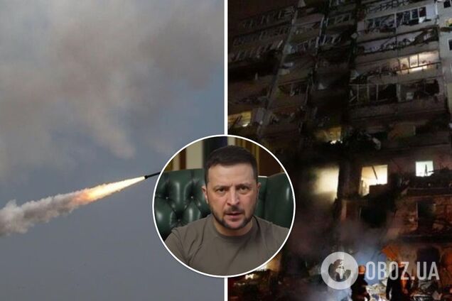 Зеленский назвал цель ракетного удара по Киеву
