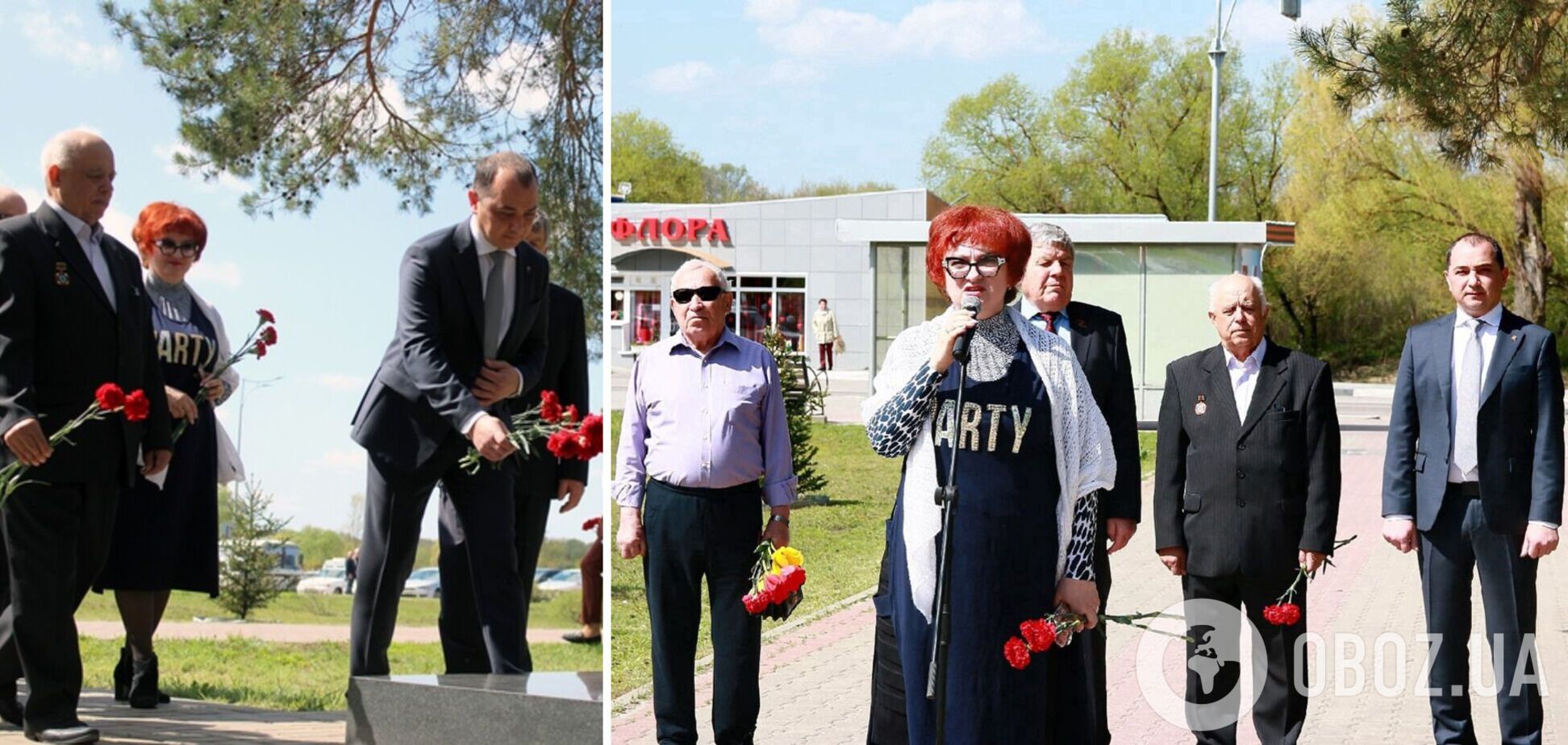 Чиновниця з партії Путіна прийшла на жалобний мітинг у сукні з написом PARTY і вигадала ганебну відмазку