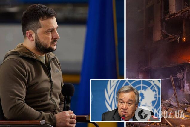 Зеленский – о ракетном ударе по Киеву: унижение ООН осталось без мощного ответа