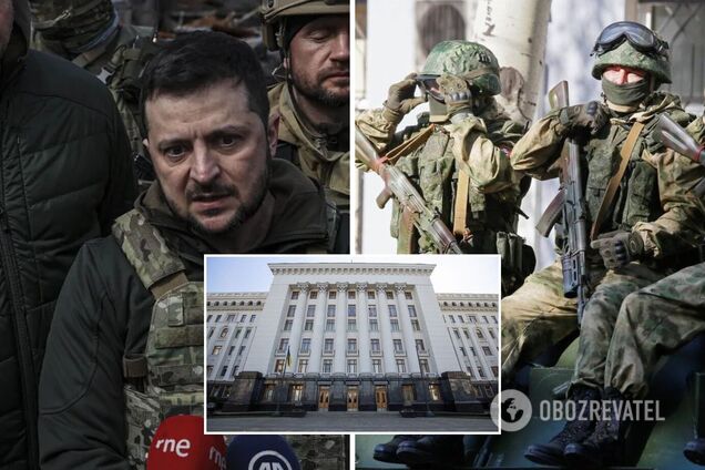 Зеленский: Офис президента подвергся штурму в первые часы войны, в здании еще находились моя жена и дети