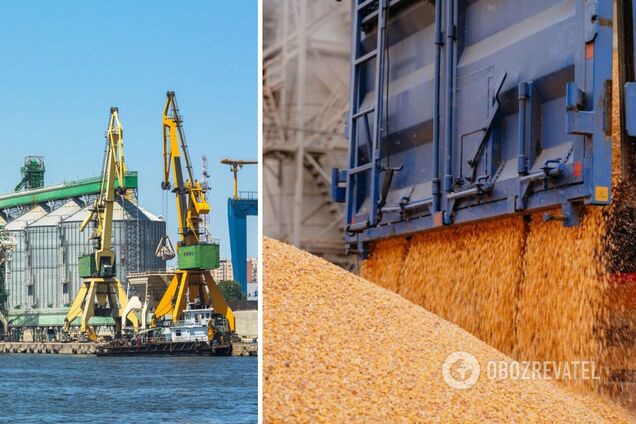 В портах Украины 'застряли' миллионы тонн зерна