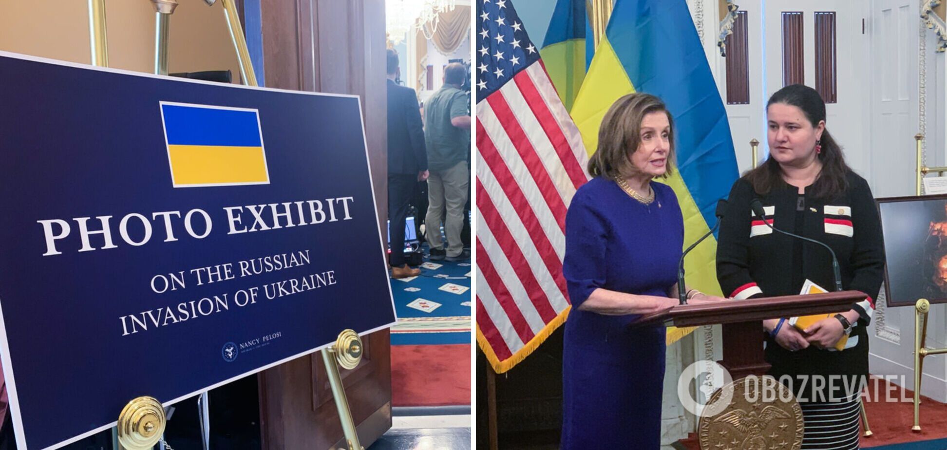 У Конгресі США на виставці показали фото зруйнованих Росією міст