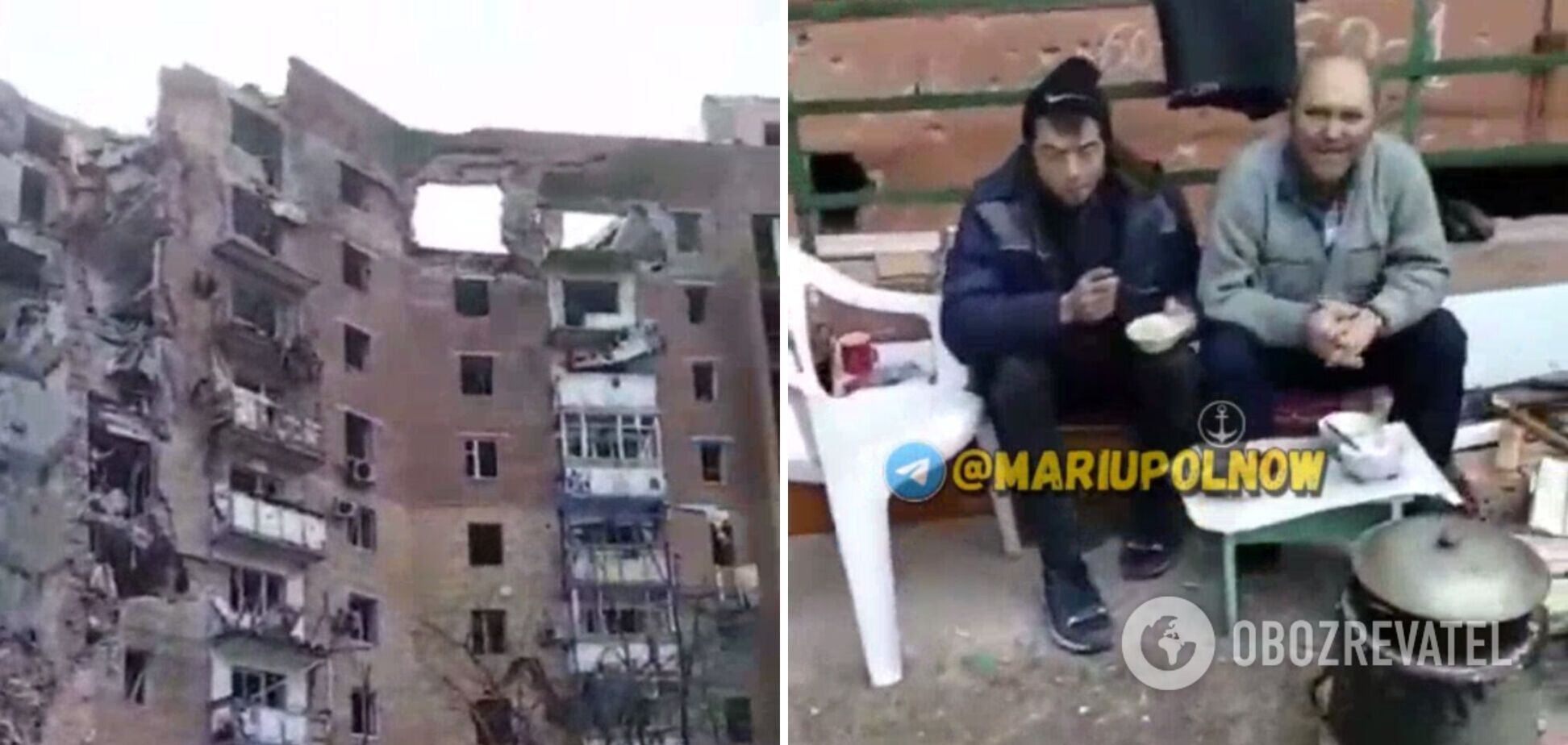 Как выживают люди в разбомбленном оккупантами Мариуполе: в сети появилось видео