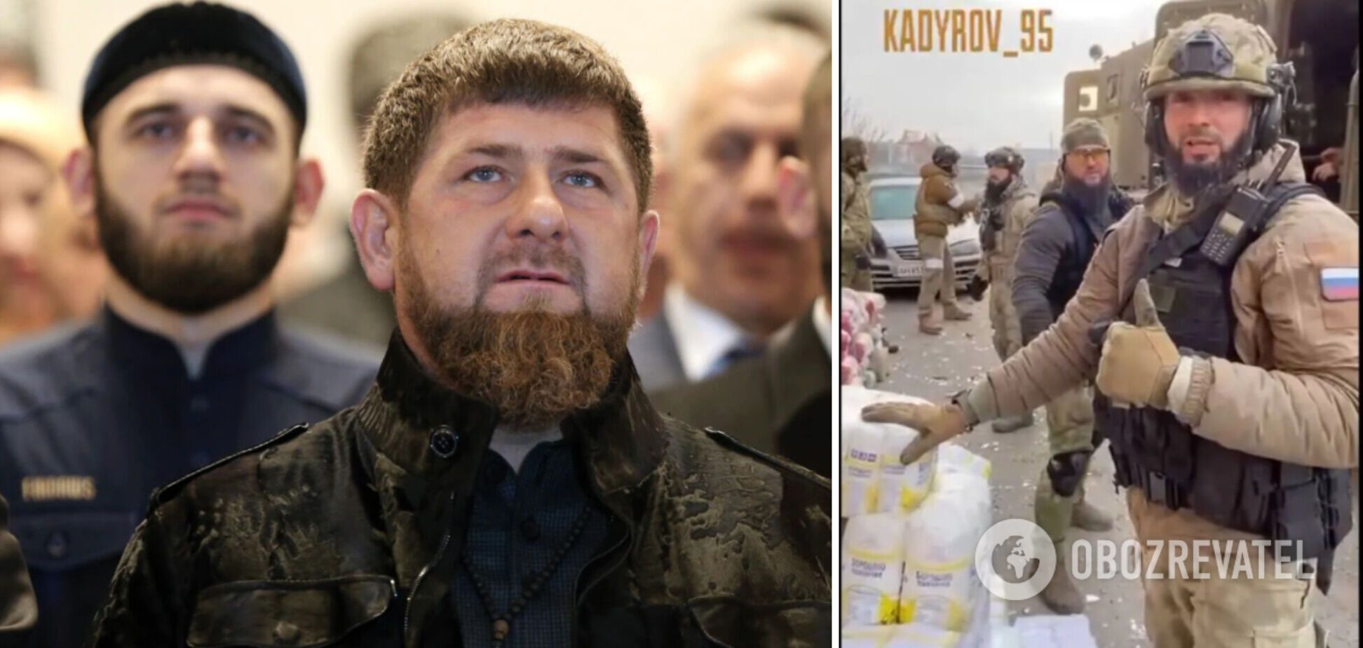 Кадыров удалил видео раздачи 'гумпомощи' в Мариуполе: наемники 'засветили' продукты из разграбленных в Украине магазинов