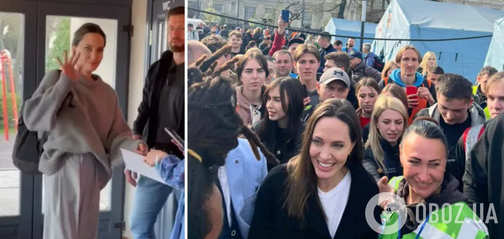 Анджеліна Джолі прибула до Львова та поспілкувалася з українцями. Фото і відео