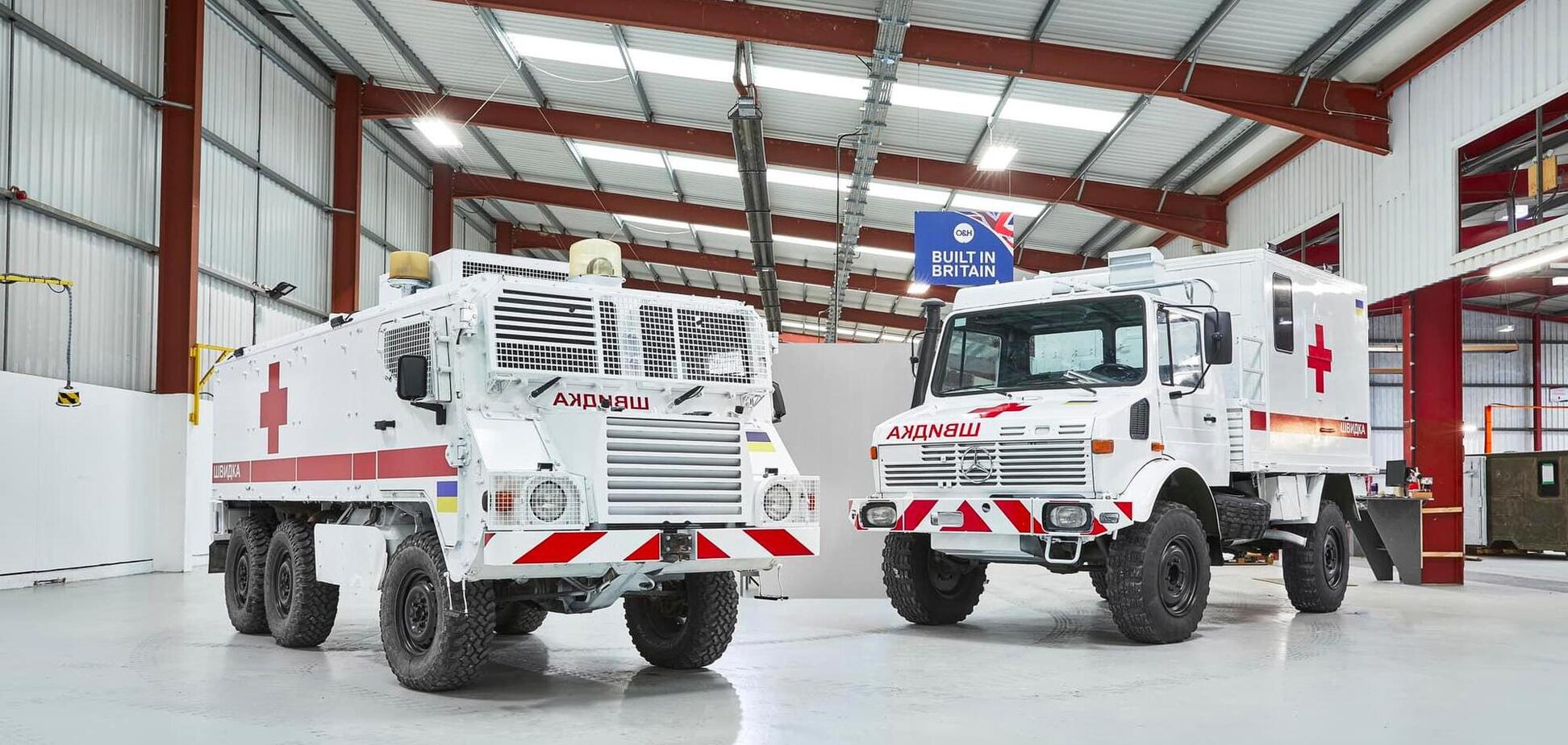 Украина закупила 30 бронированных машин скорой помощи в Великобритании