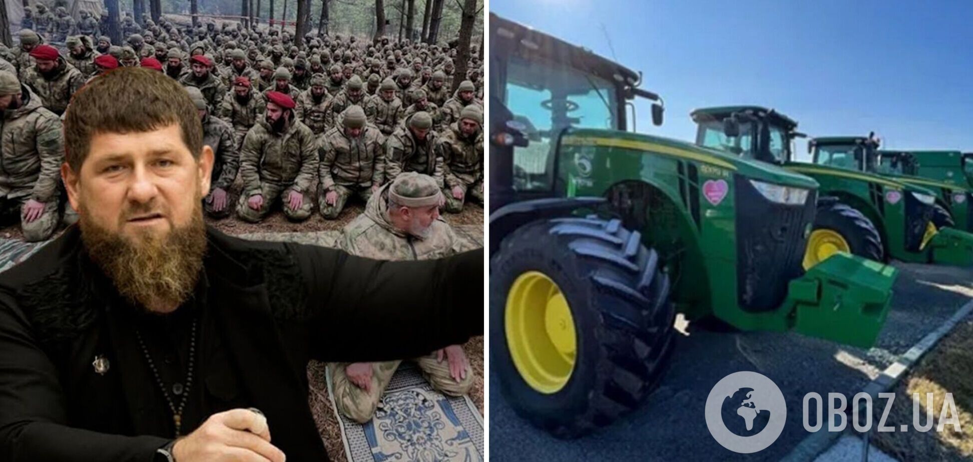 'Кадыровцы' угнали из Херсона комбайны местных фермеров: техника 'засветилась' в Чечне