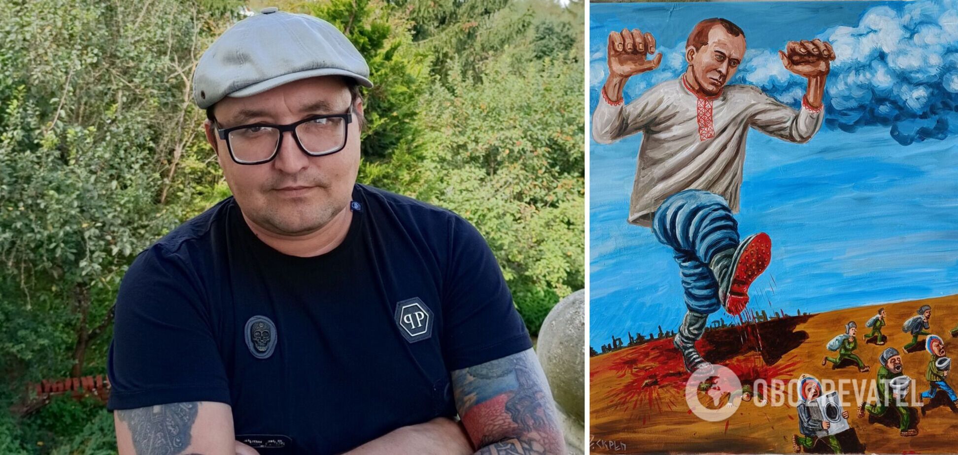 'Бандера дойдет до тебя': российский художник показал мародерство военных РФ в Украине меткой картиной