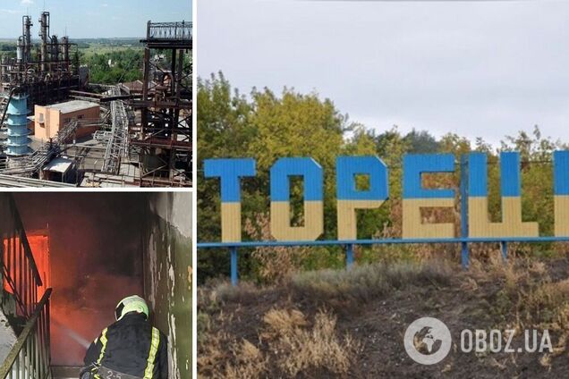 Российские оккупанты обстреляли фенольный завод в Донецкой области