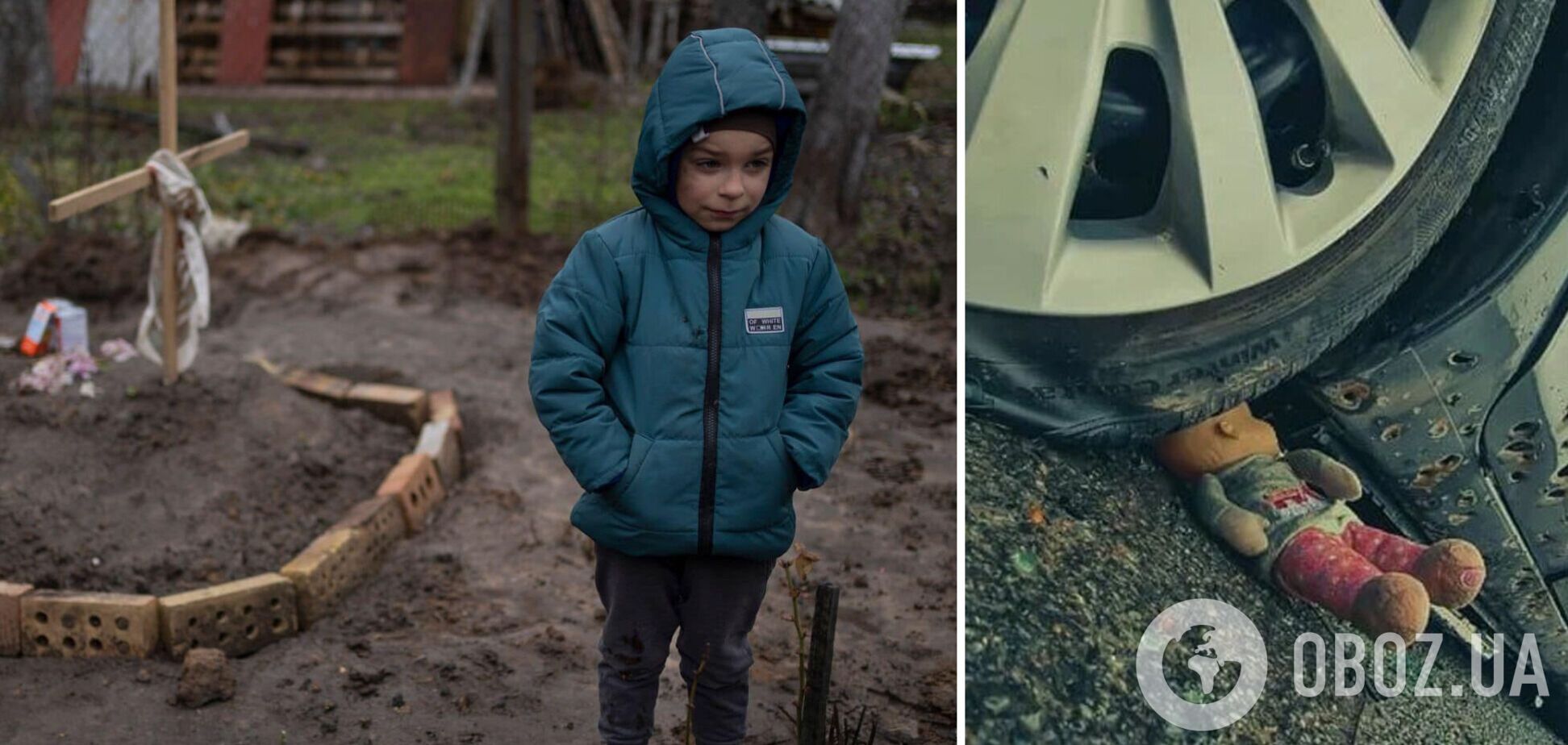 'Как может существовать такое зло?' Фото ребенка возле могилы матери на Киевщине потрясло сеть