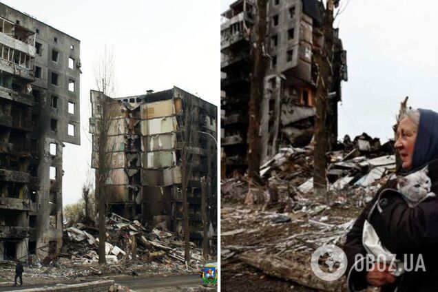 Прогнозы по Бородянке неутешительны, целых домов не осталось. Фото и видео города