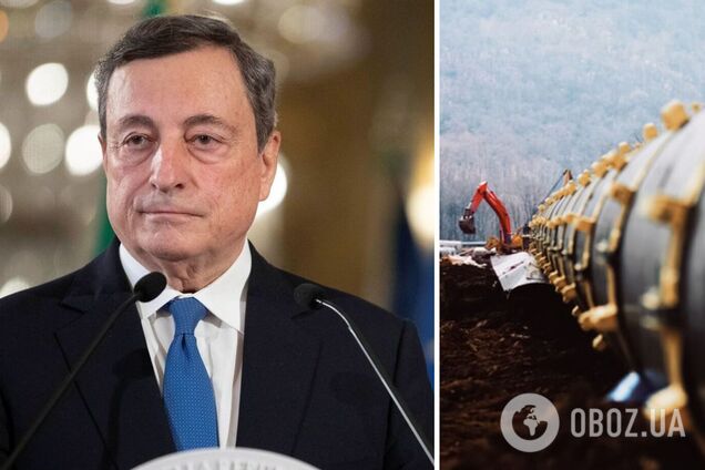 Премьер Италии Драги поддержал введение эмбарго на российские газ и нефть
