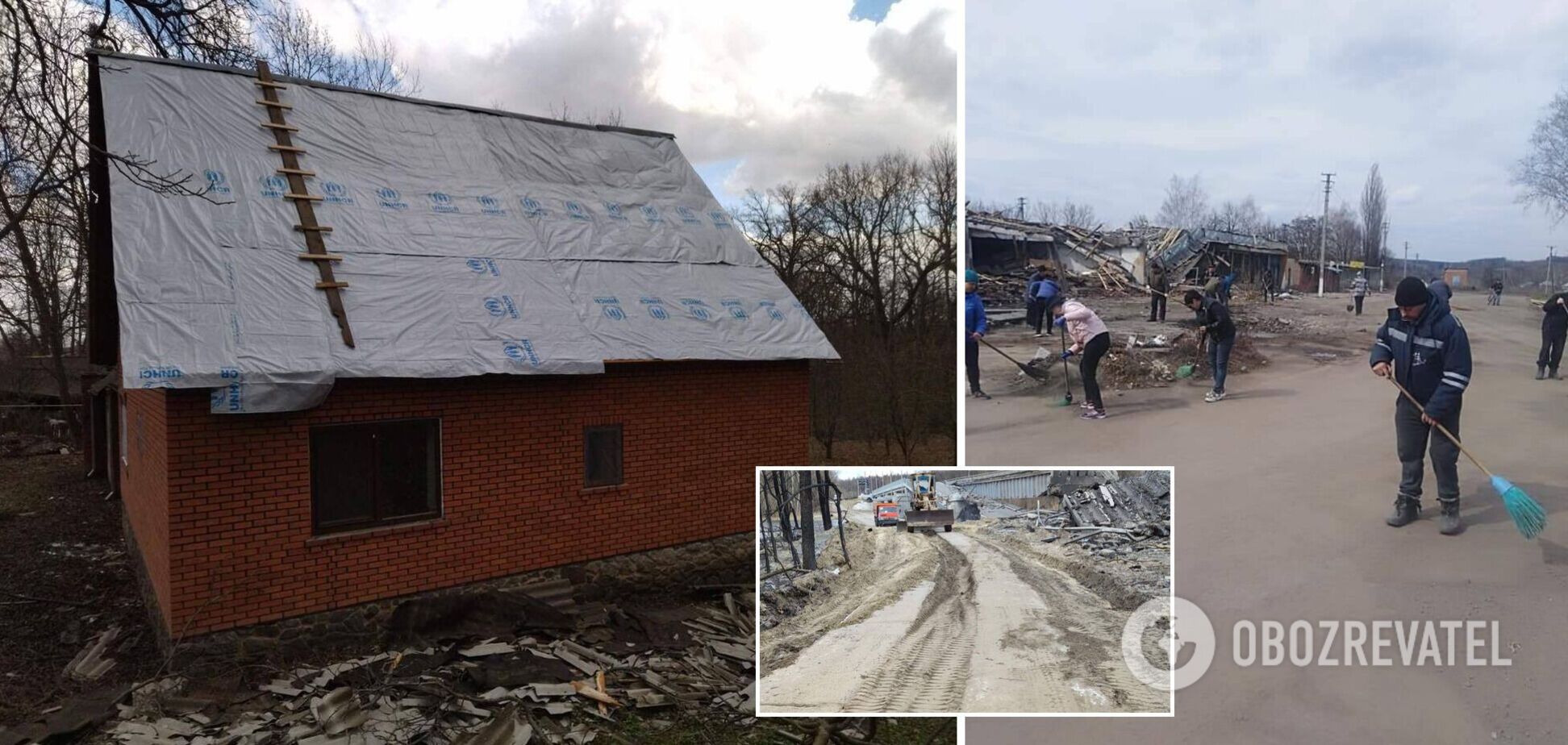 У Чернігівській та Сумській областях розпочалися відновлювальні роботи. Фото