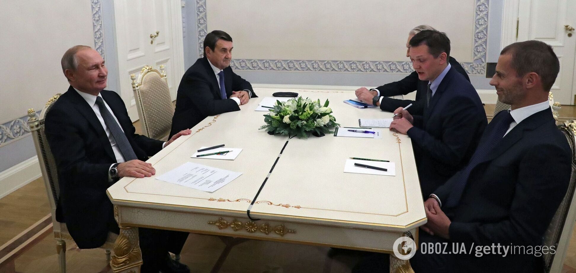 Александер Чеферін та Володимир Путін