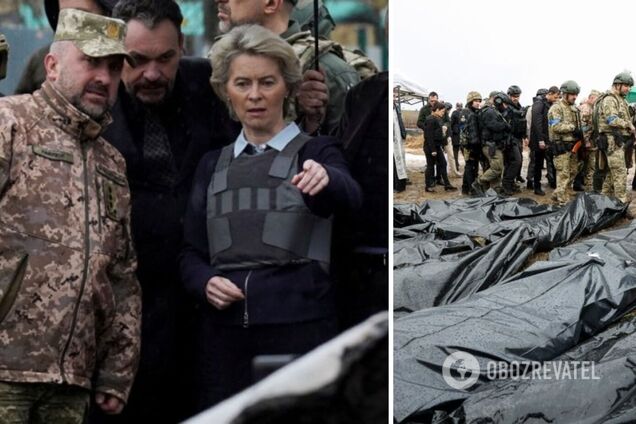 'Видела уродливое лицо путинской армии': глава Еврокомиссии рассказала о визите в Бучу