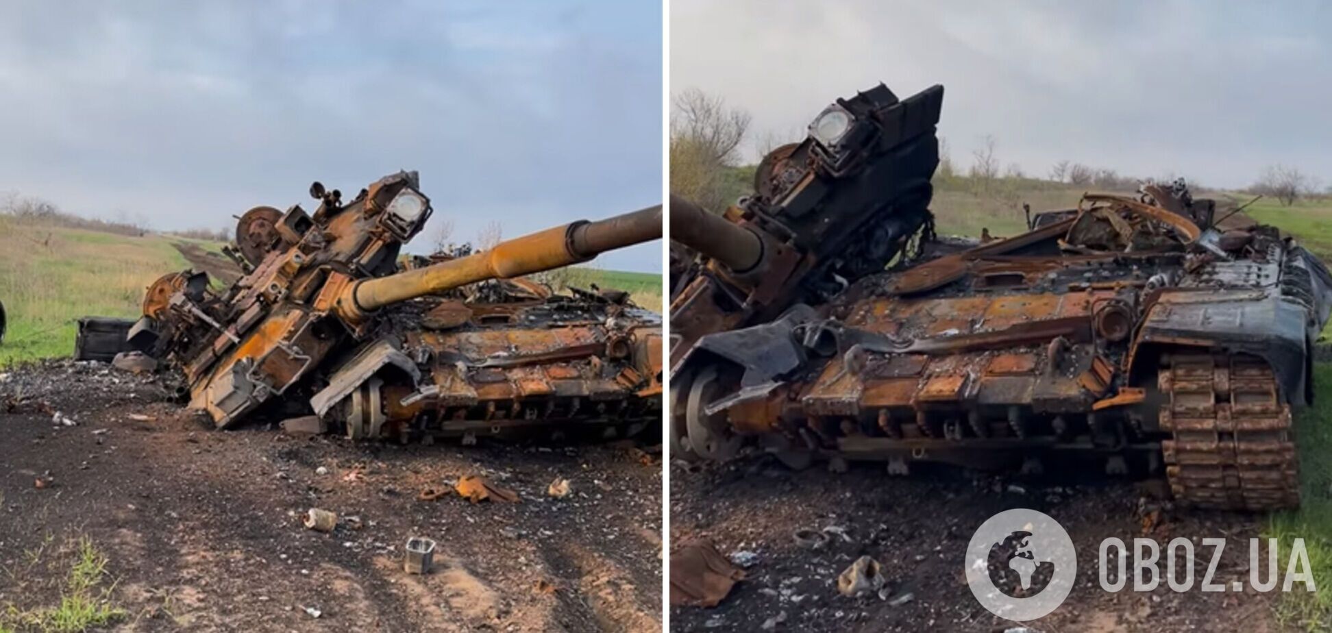 Перетворили на металобрухт: у ЗСУ показали знищений російський танк. Відео