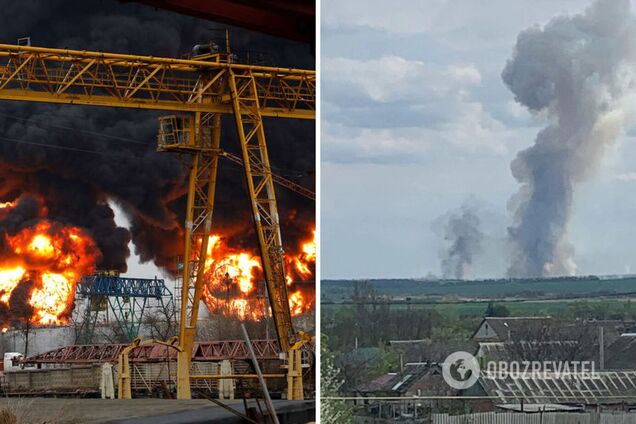 Під Бєлгородом знову пролунали 'хлопки': горіли військові склади. Відео