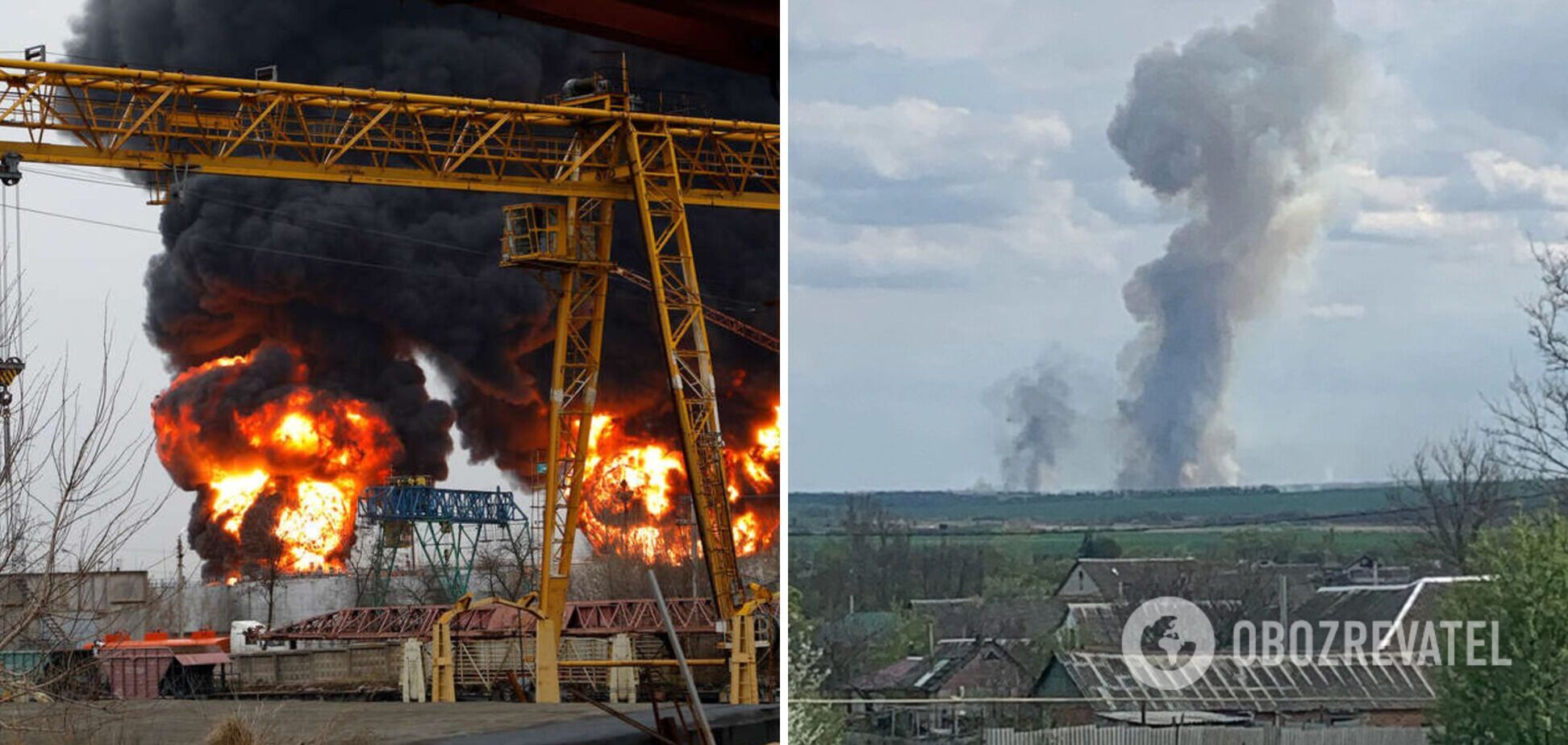 Под Белгородом опять прозвучали 'хлопки': горели военные склады. Видео