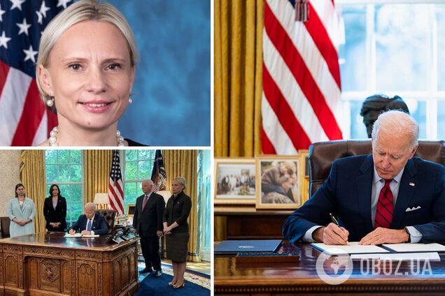 Байден подарил сенатору-украинке ручку, которой подписал закон о ленд-лизе. Видео