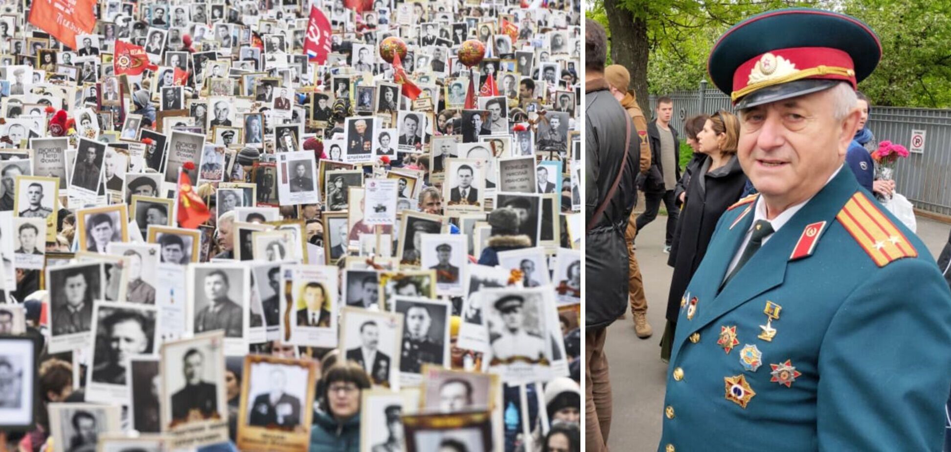 В Мелитополе в акции 'Бессмертный полк' взяли участие переодетые военные, а в Энергодаре – гастролеры из Крыма - ОВА